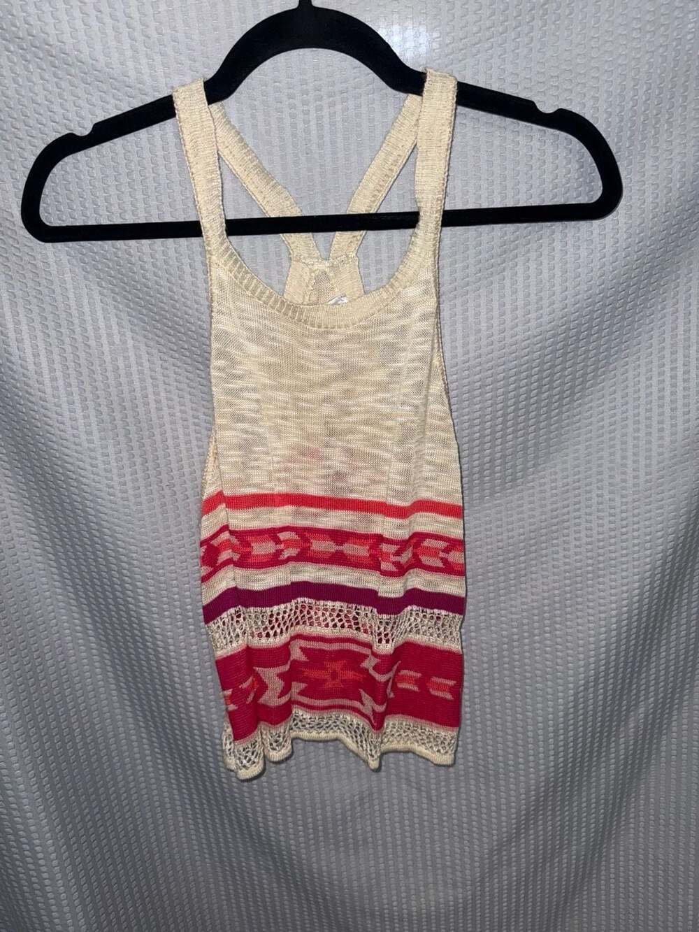 Sweet and Sinful Southwestern Print Racerback Knit Tank Top